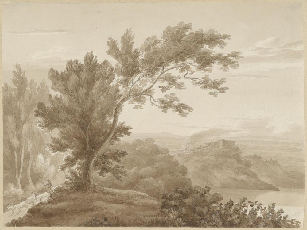 Graham & Brown Lake Albano With The Goatherd Bespoke Mural