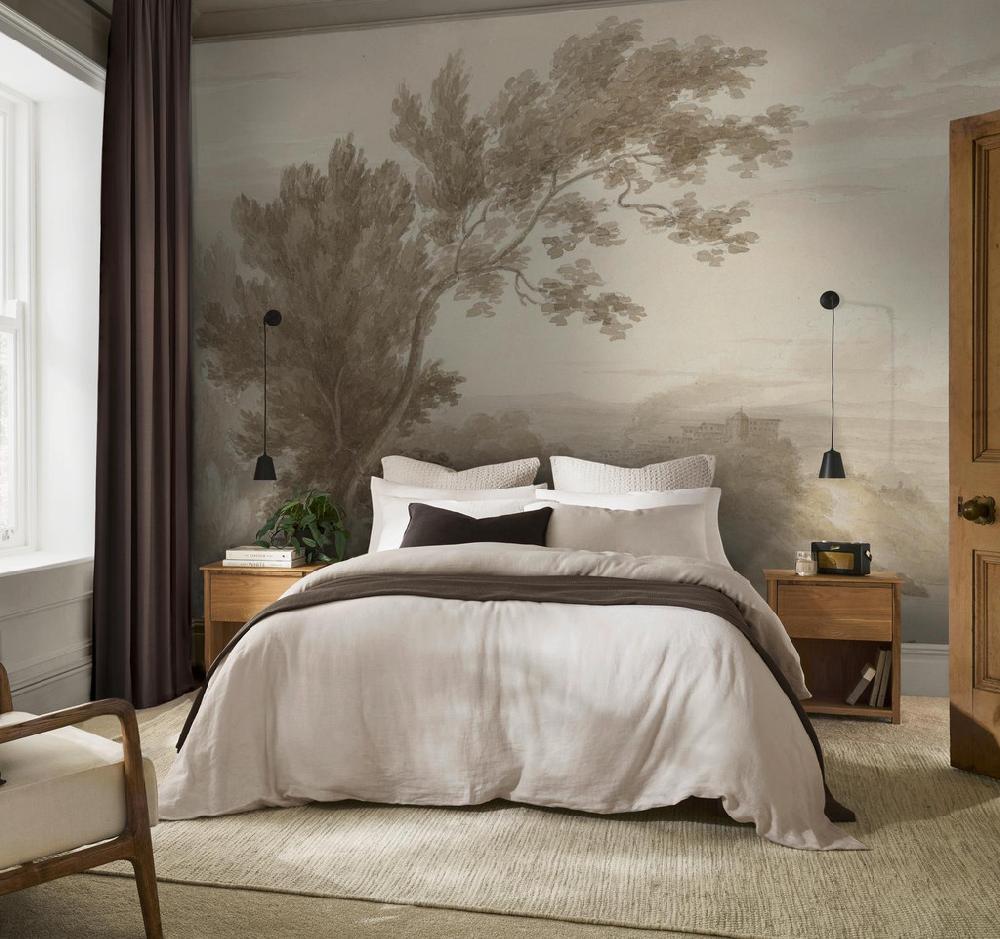 graham & brown Lake Albano with the Goatherd Bespoke Mural