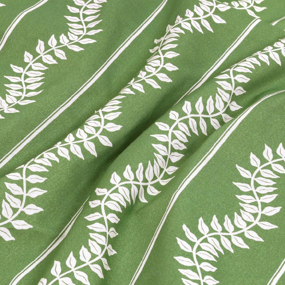 Graham & Brown Laurel Leaf Stripe Apple Green Roller Blind
