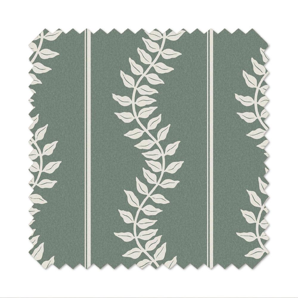 Graham & Brown Laurel Leaf Stripe Grey Green Roller Blind
