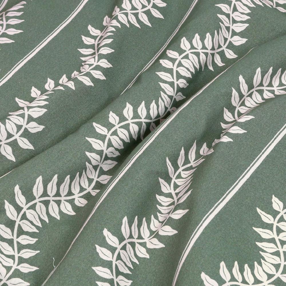 Graham & Brown Laurel Leaf Stripe Grey Green Roller Blind