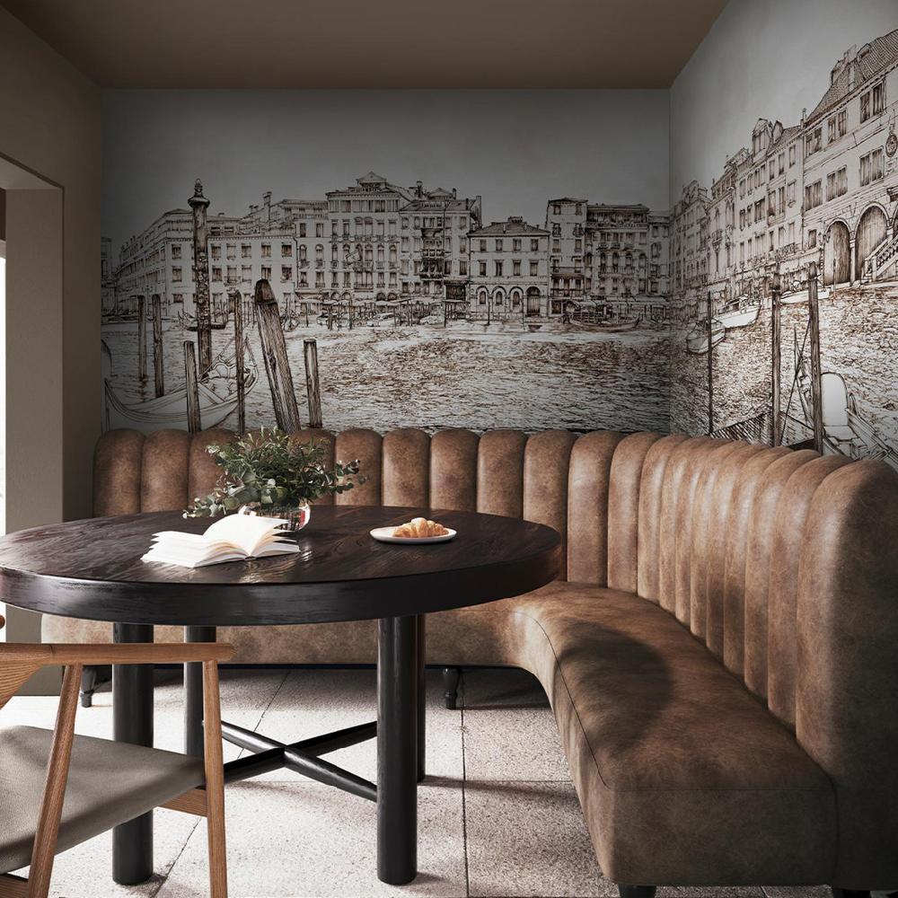 graham & brown Old Venezia Sepia Panoramic Bespoke Mural