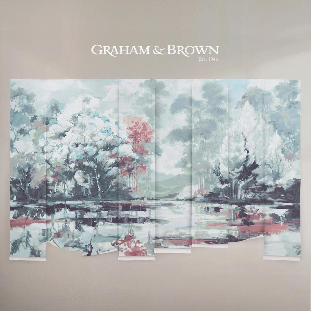 Graham & Brown Painterlily Lake Mystic Green Bespoke Mural