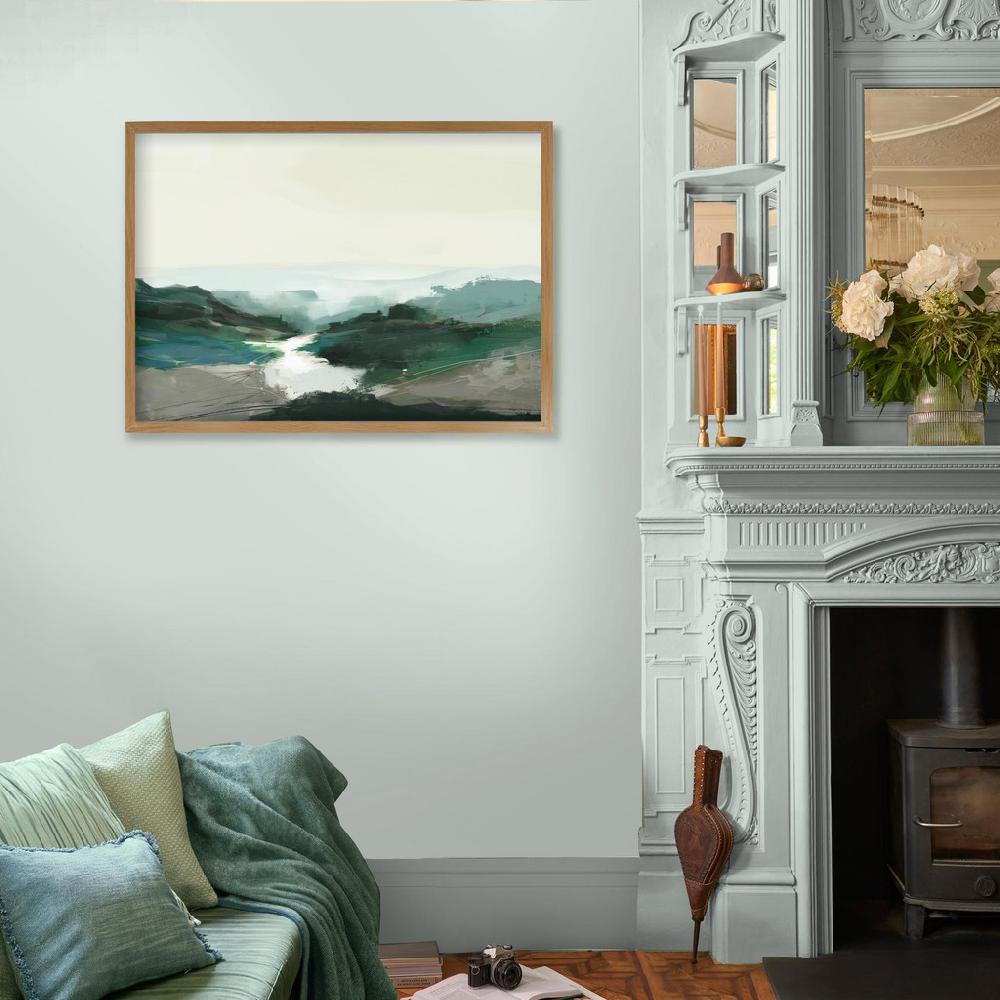 Graham & Brown Painterly Highland View Green Wall Art