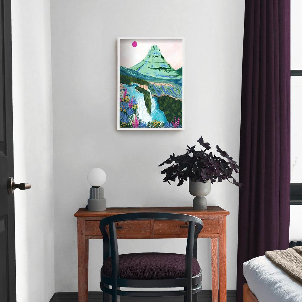 Graham & Brown Painterly Kirkjufell Multicolor Wall Art