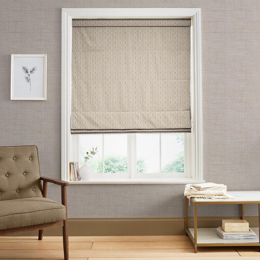 graham & brown Rustic Ikat Light Natural Roman Blinds