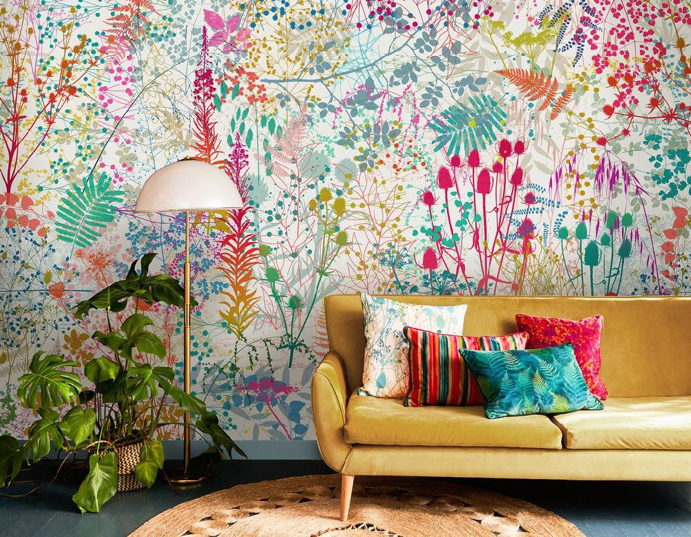 graham & brown Serendipity Kaleidoscope Bespoke Mural by Clarissa Hulse