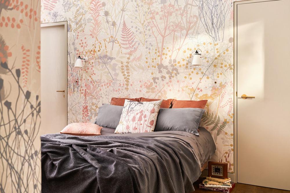 graham & brown Serendipity Soft Stone Bespoke Mural by Clarissa Hulse