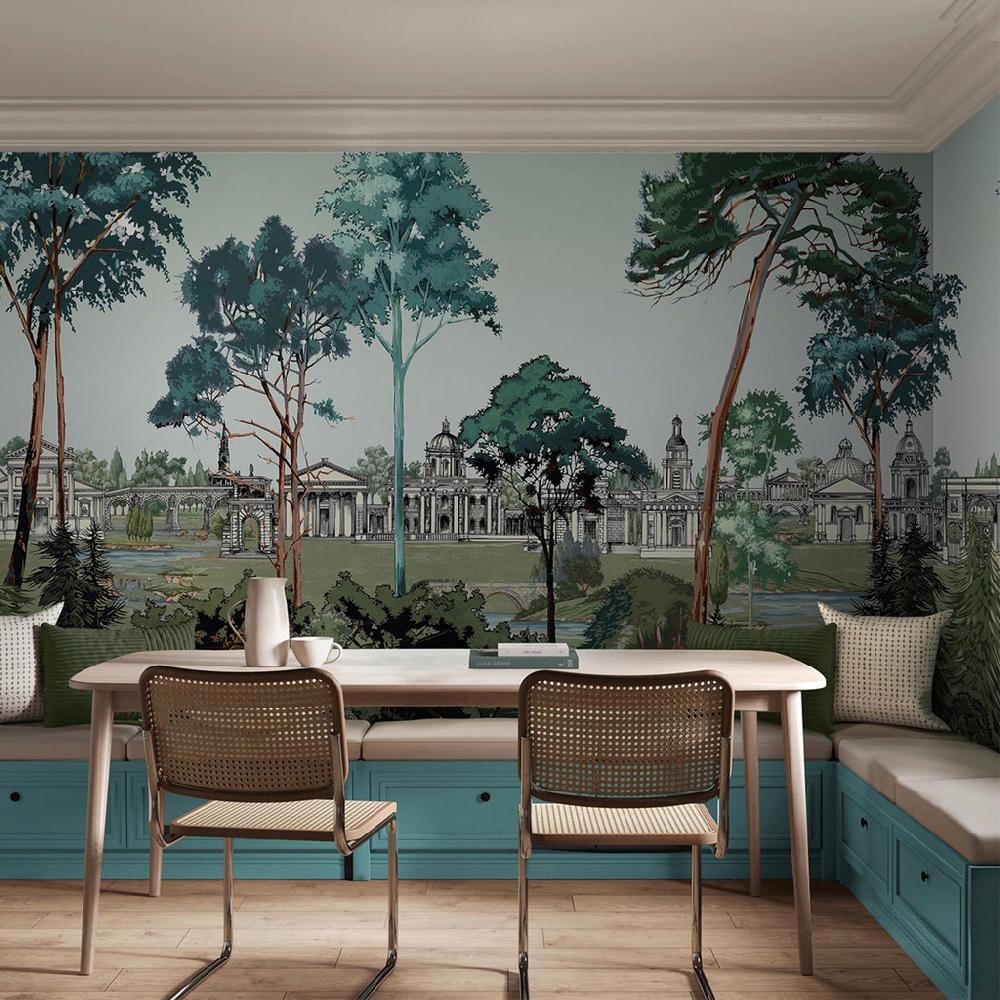 graham & brown Stately Prominade Dusk Panoramic Bespoke Mural