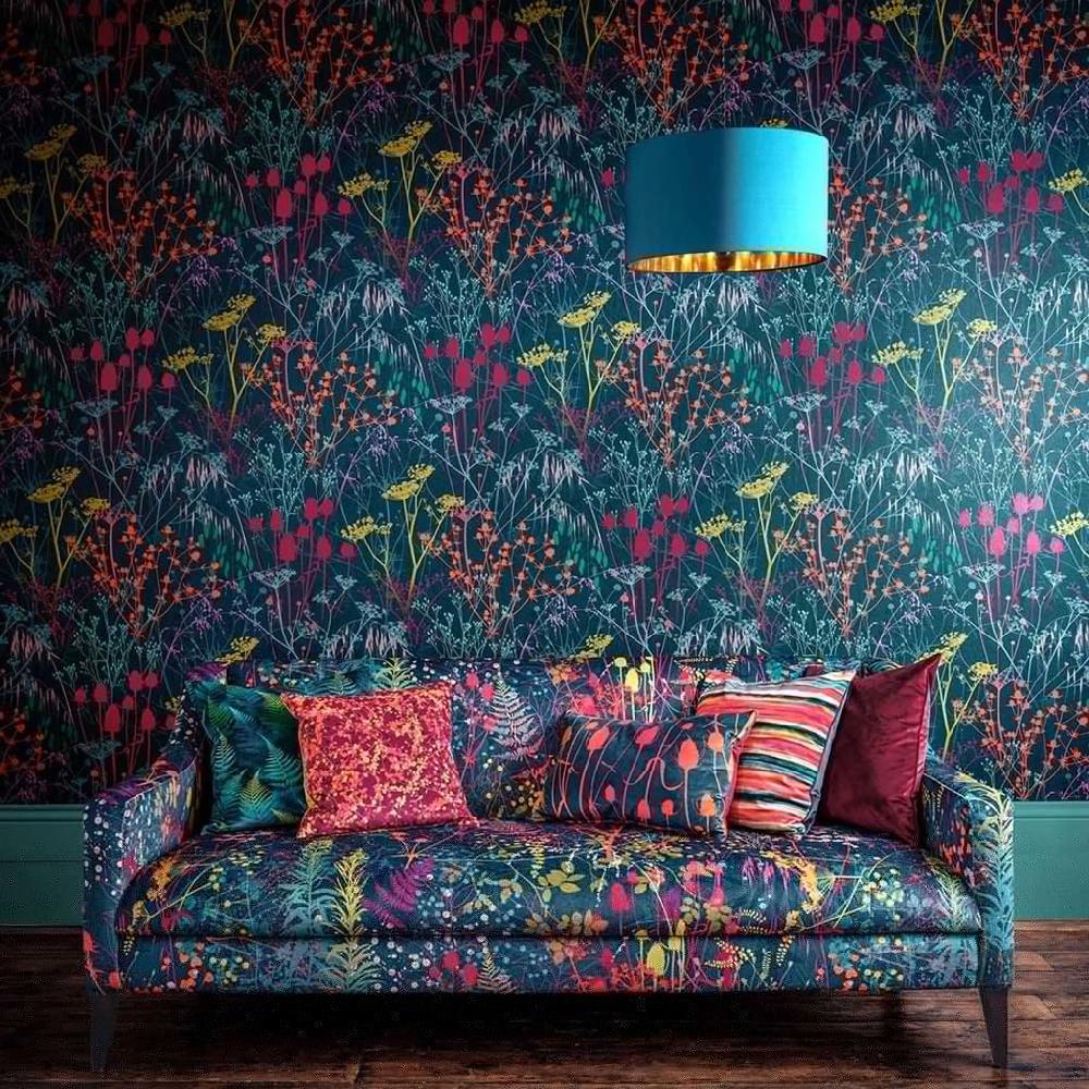 graham & brown Summer Border Rainbow Wallpaper by Clarissa Hulse