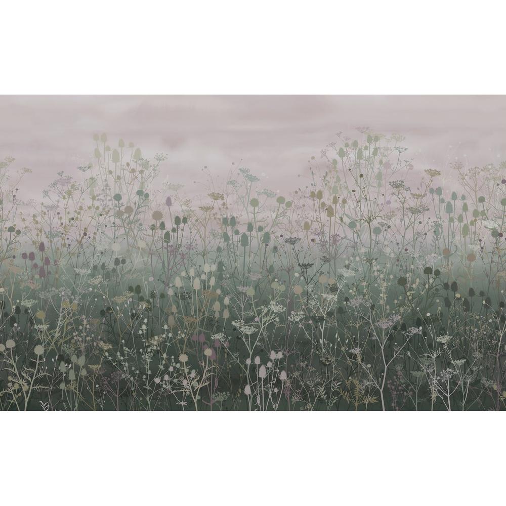 Graham & Brown Tania's Garden Heather Bespoke Mural By Clarissa Hulse