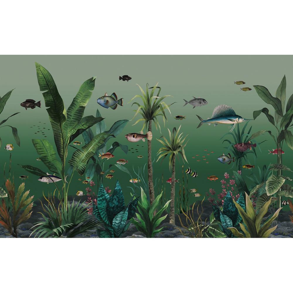 Graham & Brown Technicolour Aquarium Green Bespoke Mural