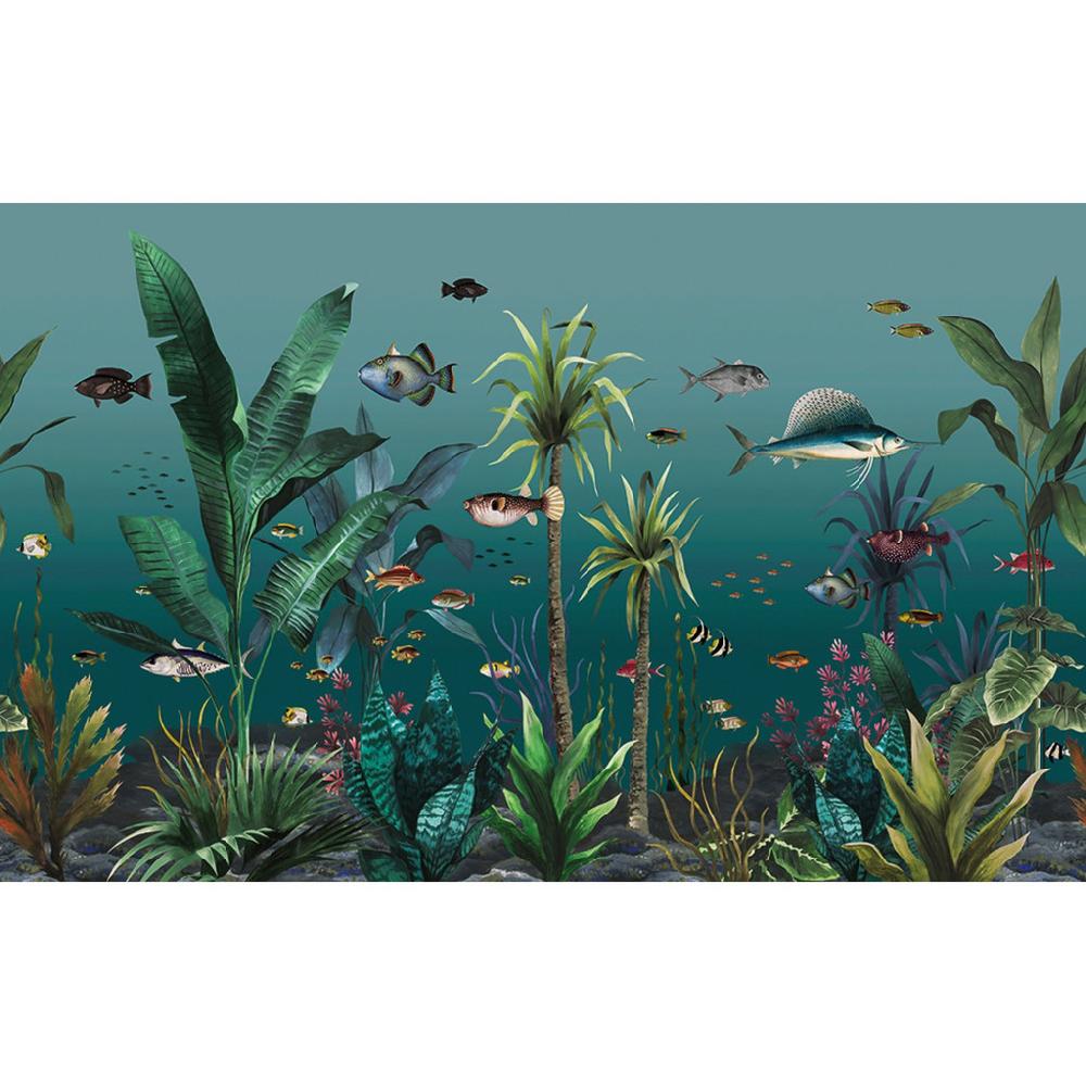 Graham & Brown Technicolour Aquarium Teal Bespoke Mural