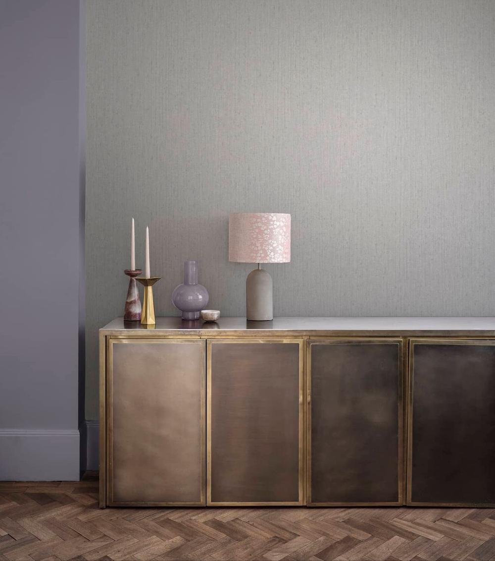 graham & brown Tisbury Pewter Wallpaper by Clarissa Hulse