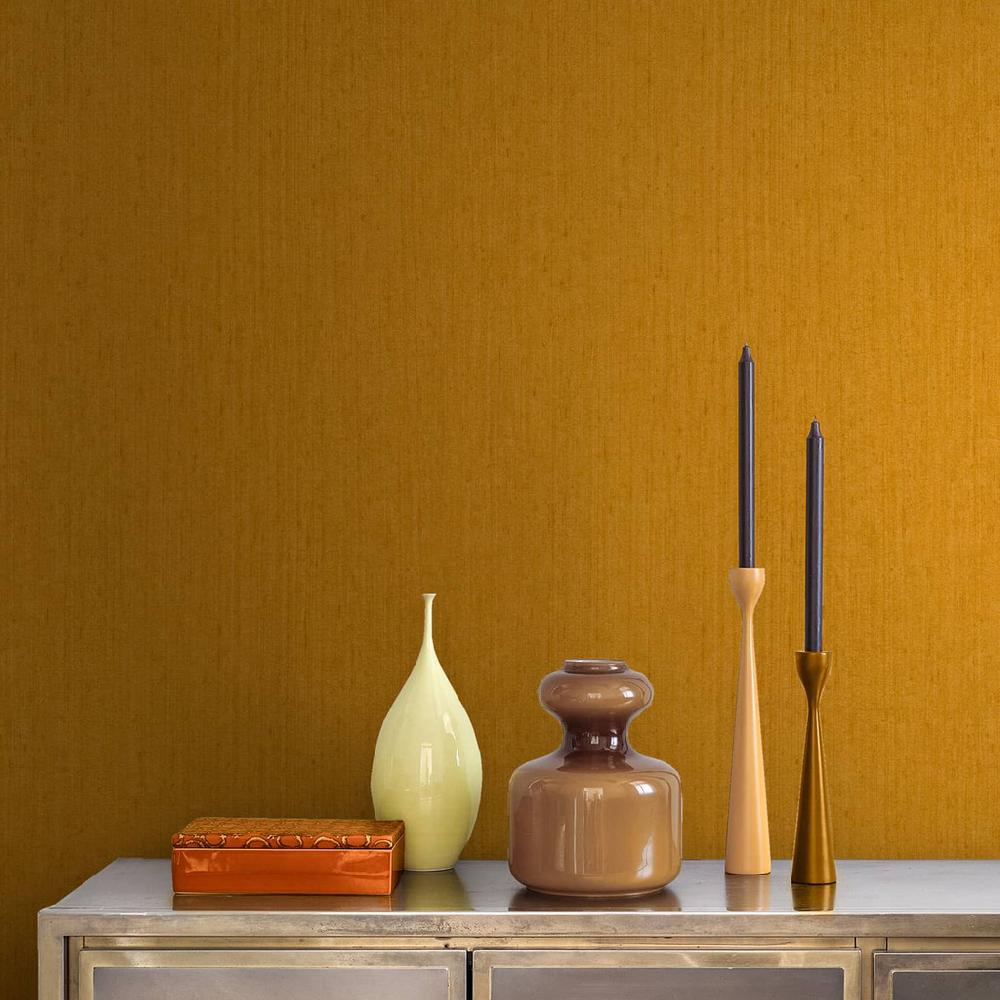 Graham & Brown Tisbury Yellow Ochre Wallpaper By Clarissa Hulse