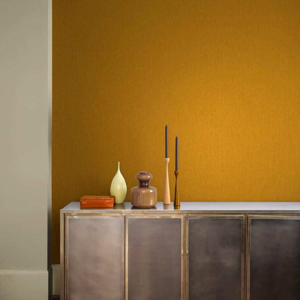 graham & brown Tisbury Yellow Ochre Wallpaper by Clarissa Hulse