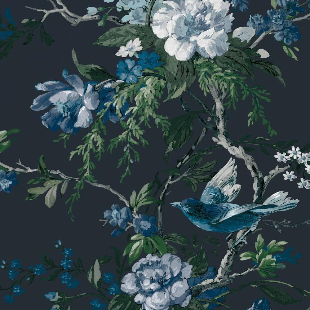 Graham & Brown Venetian Floral Midnight Bespoke Mural