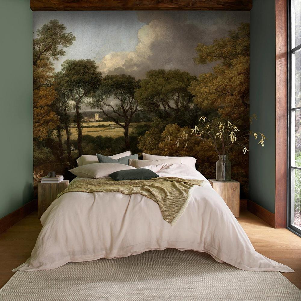graham & brown Wooded Landscape with a Peasant Resting Bespoke Mural