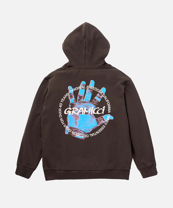 Gramicci Climber's Hand Hooded Sweatshirt DARK BROWN