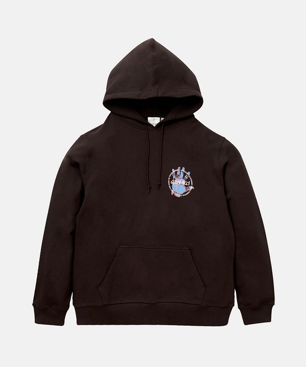 Gramicci Climber's Hand Hooded Sweatshirt DARK BROWN