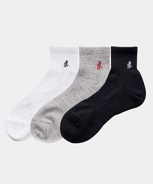 Gramicci Basic Short Socks WHITE SET OF 3