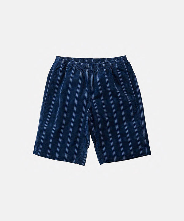gramicci Corduroy Swell Short NAVY CHECK
