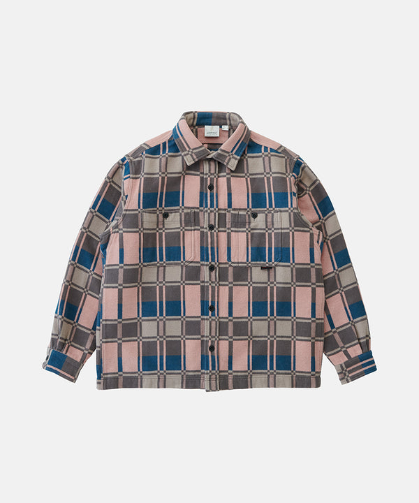 gramicci Flannel Anthony Shirt SILVER CHECK