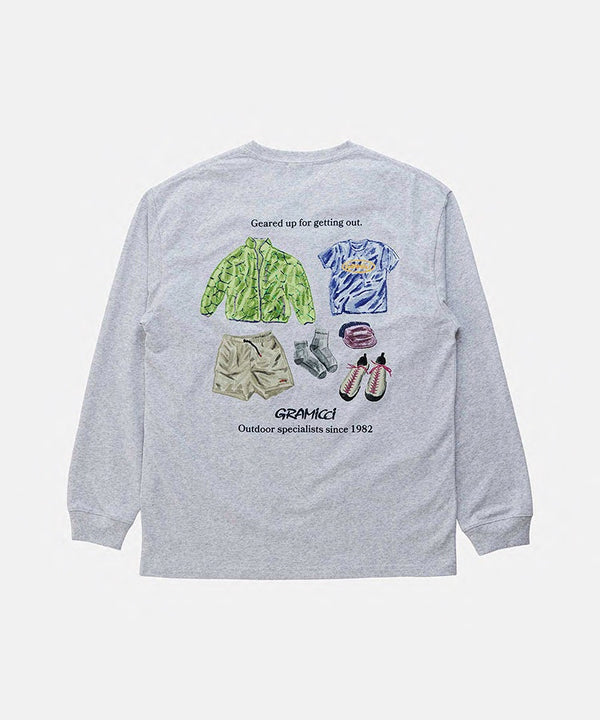Gramicci Geared Up L/S Tee WHITE