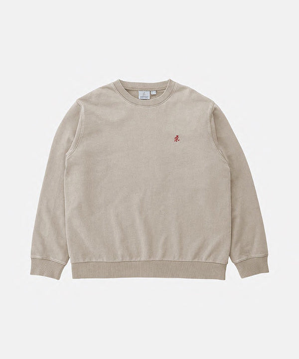 Gramicci One Point Crew Sweatshirt SAND PIGMENT