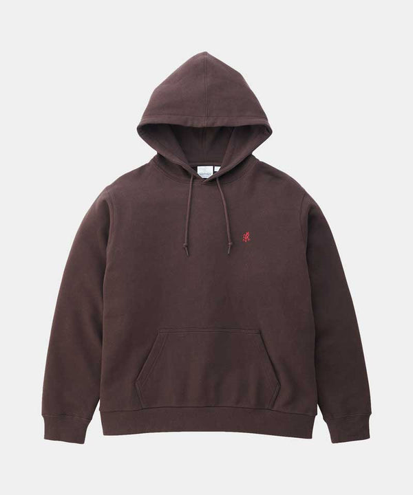gramicci One Point Hooded Sweatshirt DARK BROWN