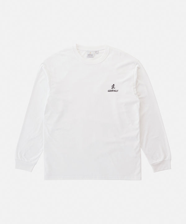 Gramicci One Point Logo L/S Tee WHITE