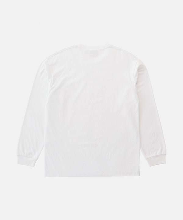 Gramicci One Point Logo L/S Tee WHITE