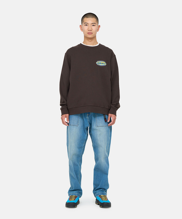 Gramicci Prepare Yourself Sweatshirt DARK BROWN