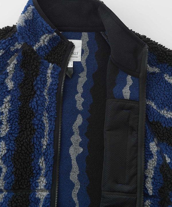 Gramicci Ripple Sherpa Jacket NAVY RIPPLE