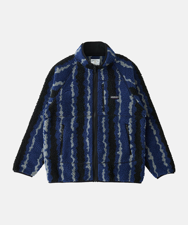 gramicci Ripple Sherpa Jacket NAVY RIPPLE