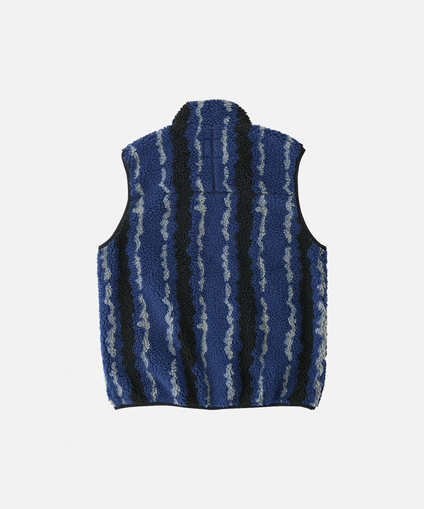 Gramicci Ripple Sherpa Vest NAVY RIPPLE