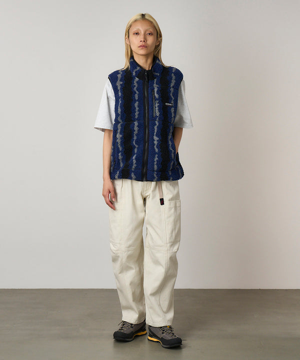 Gramicci Ripple Sherpa Vest NAVY RIPPLE