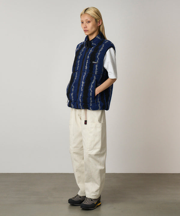 Gramicci Ripple Sherpa Vest NAVY RIPPLE