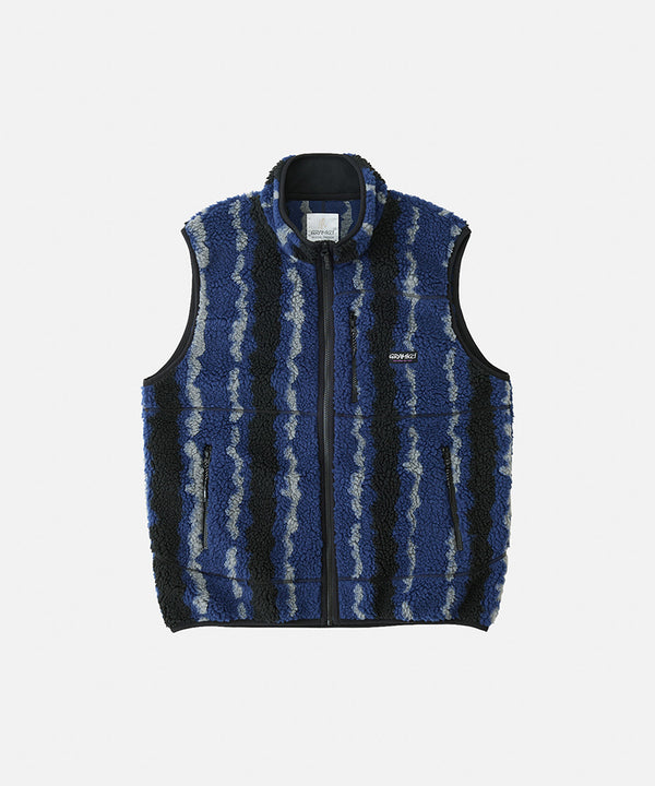 gramicci Ripple Sherpa Vest NAVY RIPPLE