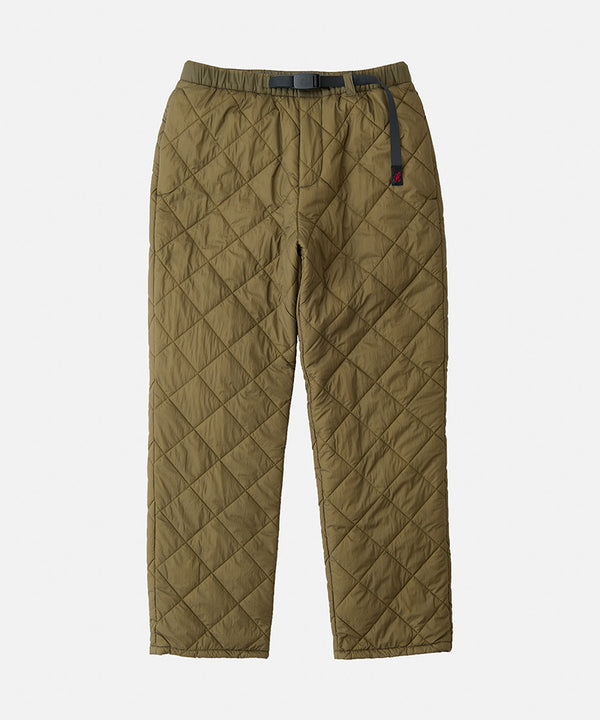 Gramicci Thermal Insulation Quilted Pant BLACK