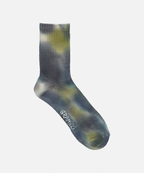 Gramicci Tie Dye Crew Socks BLUE