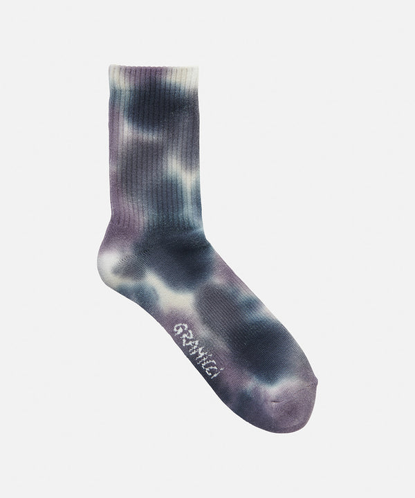 Gramicci Tie Dye Crew Socks BLUE