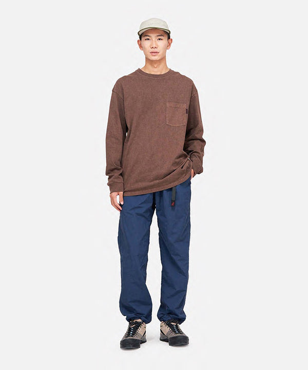 Gramicci L/S Pocket Tee Pigment Dyed PISTACHIO PIGMENT