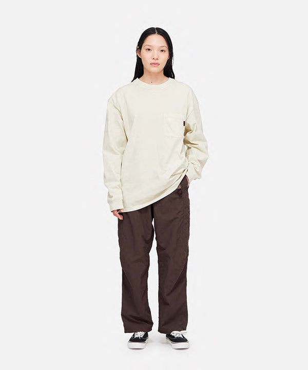 Gramicci L/S Pocket Tee Pigment Dyed PISTACHIO PIGMENT