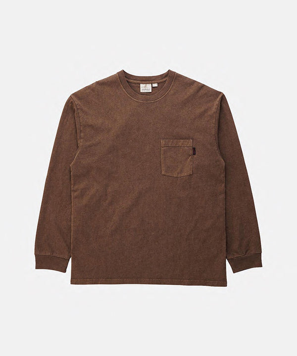 Gramicci L/S Pocket Tee Pigment Dyed PISTACHIO PIGMENT
