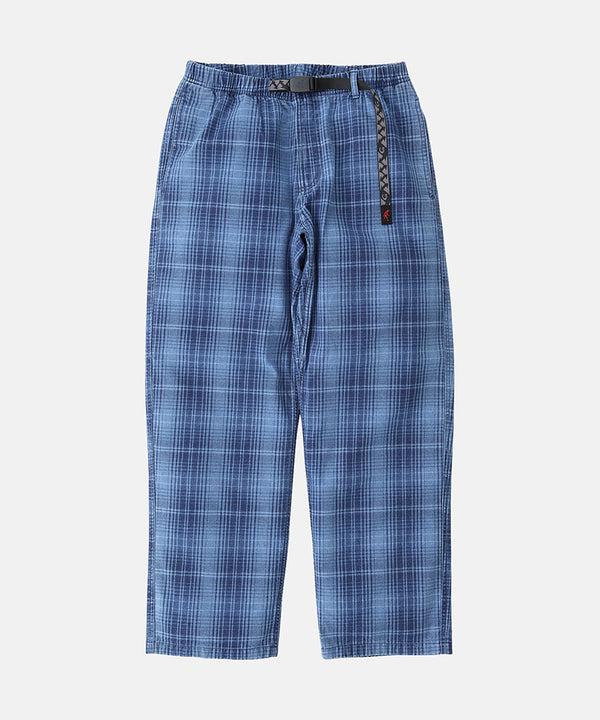 gramicci O.G. Denim Plaid Pant INDIGO CHECKERED PLAID