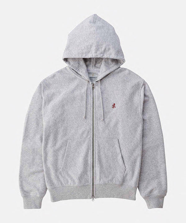 Gramicci One Point Zip Hooded Sweatshirt ASH HEATHER