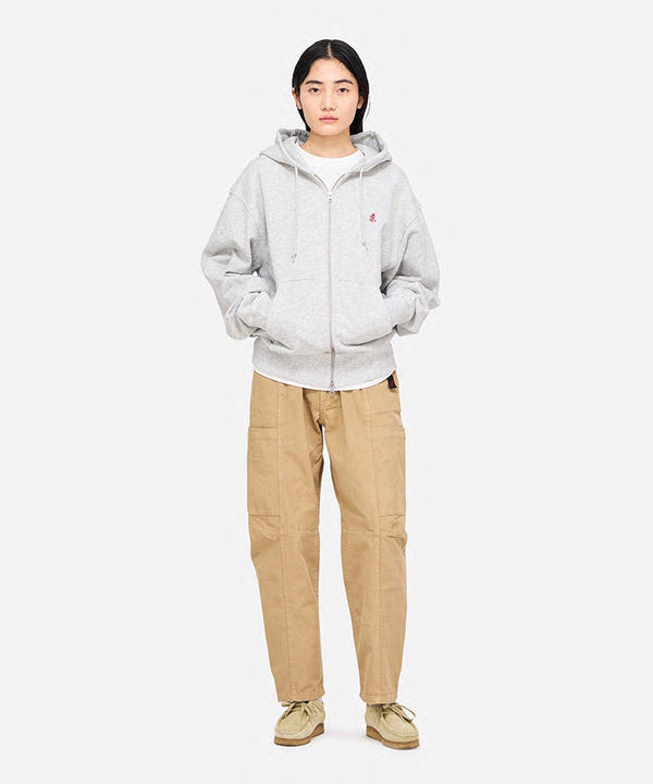 Gramicci One Point Zip Hooded Sweatshirt ASH HEATHER
