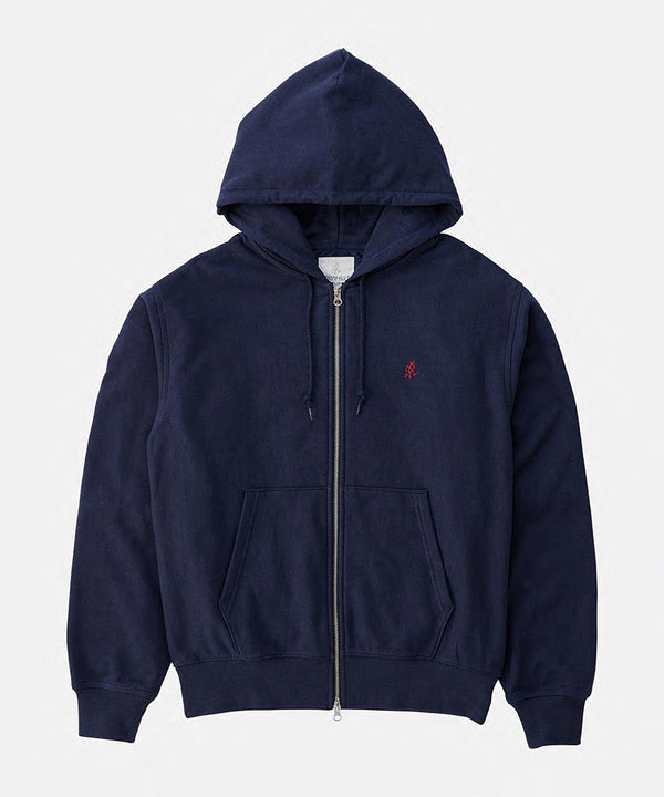 gramicci One Point Zip Hooded Sweatshirt ASH HEATHER