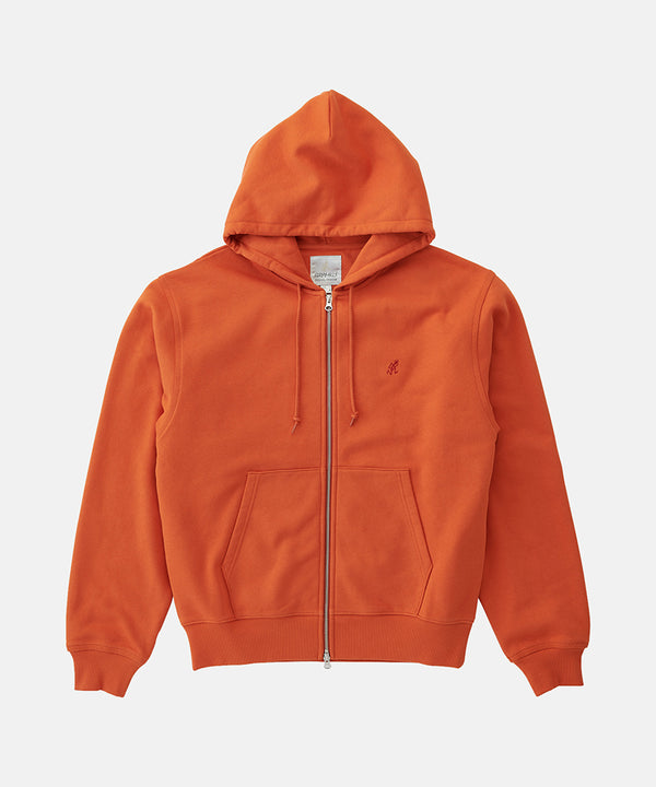Gramicci One Point Zip Hooded Sweatshirt BURNT ORANGE